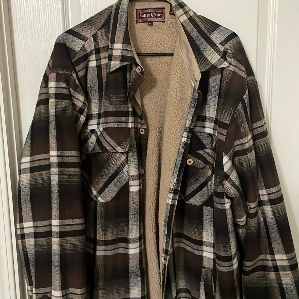 Cotton works flannel jacket size xlt